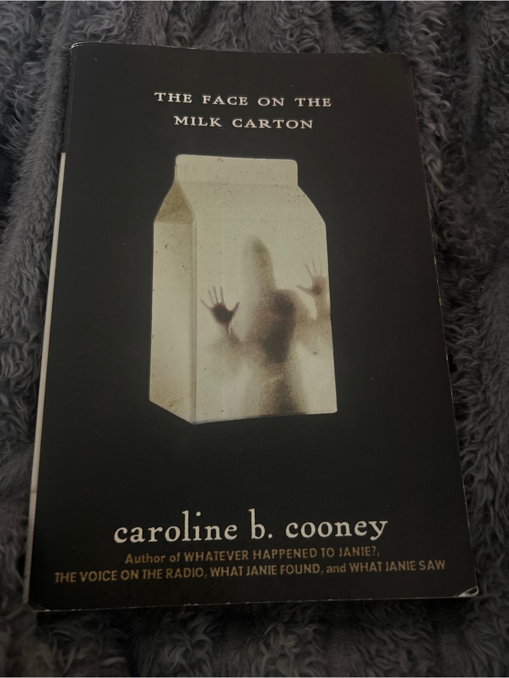 The Face on the Milk Carton by Caroline B. Cooney - Black Cover
